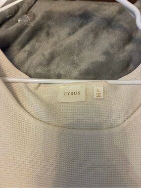 Cyrus Ivory Textured Knit Top
